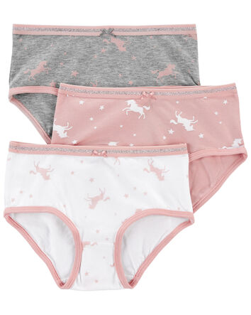Carter's Underwear Underpants 3pk Girls Panties Dog Princess 4/5 6/6X